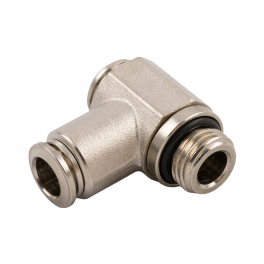 EMH12-02G-A Штуцер угловой с серьгой латунь G1/4 12мм